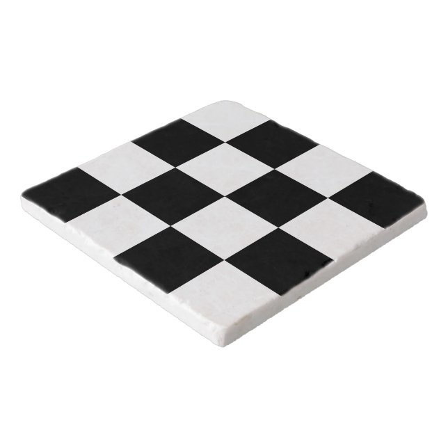 Black Checkered Trivet (Corner)