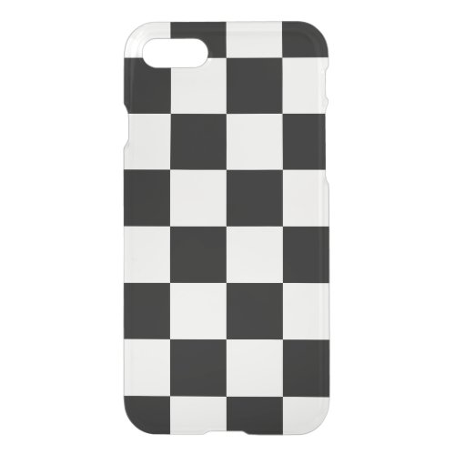 Black Checkered iPhone SE87 Case