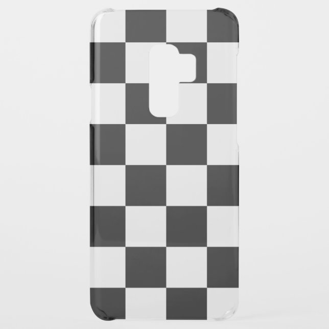 Black Checkered Uncommon Samsung Galaxy Case (Back)
