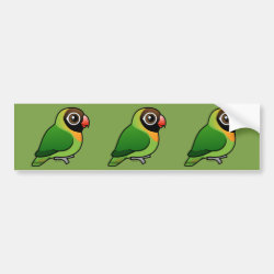 Cute Black-cheeked Lovebird Bumper Sticker