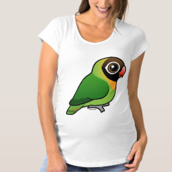 Cute Black-cheeked Lovebird Maternity T-Shirt