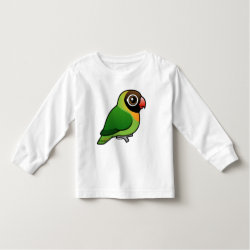 Cute Black-cheeked Lovebird Toddler Long Sleeve T-Shirt