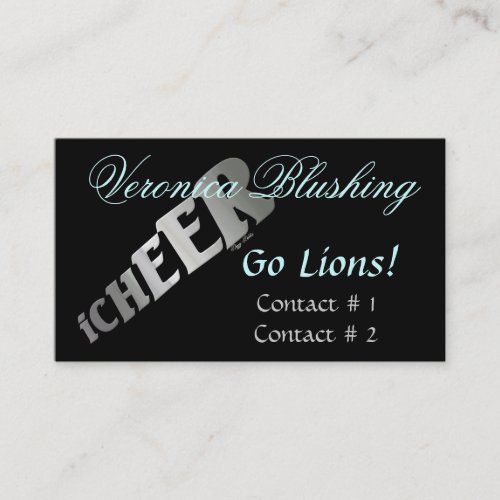 Black Cheerleader Business / Calling Card Business Cards
