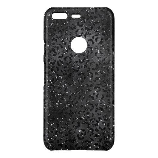 Black Cheetah Leopard Skin Print Pattern Animal Uncommon Google Pixel Case (Back)