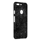 Black Cheetah Leopard Skin Print Pattern Animal Uncommon Google Pixel Case (Back/Right)