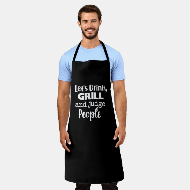 Black Chef Personalized Dad #FATHERSDAYGift Grill Apron (Worn)