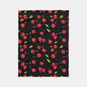 Black Cherry Fleece Blanket