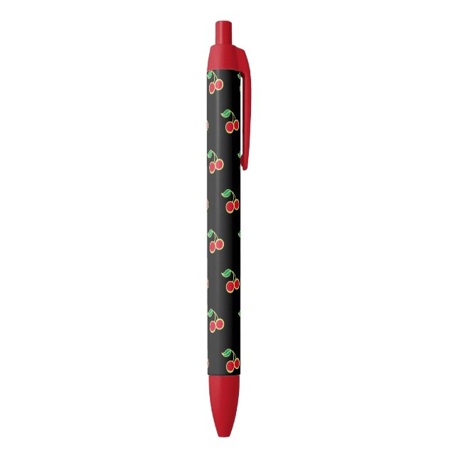 Black Cherry Retro Writing Pens (Bottom (Vertical))