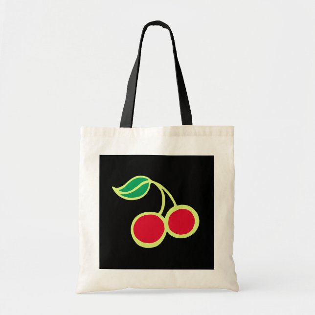 Black Cherry Tote Bag (Front)