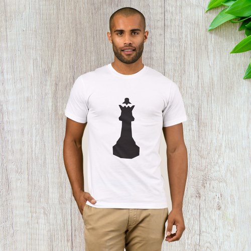 Black Chess Piece Mens T_Shirt