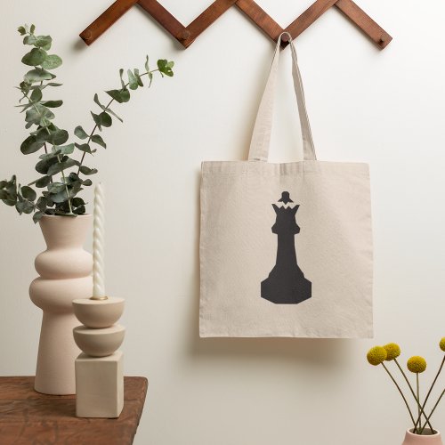 Black Chess Piece Tote Bag