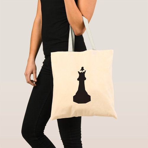 Black Chess Piece Tote Bag