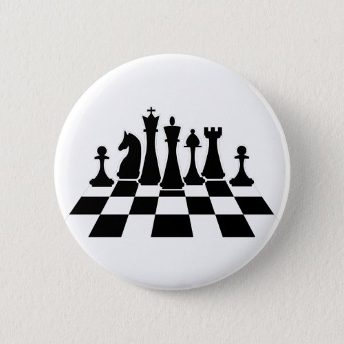 Black chess pieces on a chessboard button