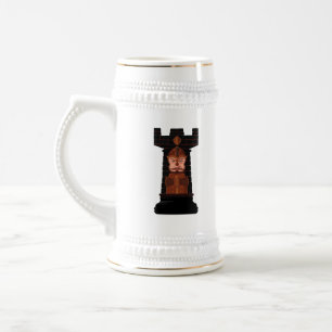 Black Chess Rook Beer Stein