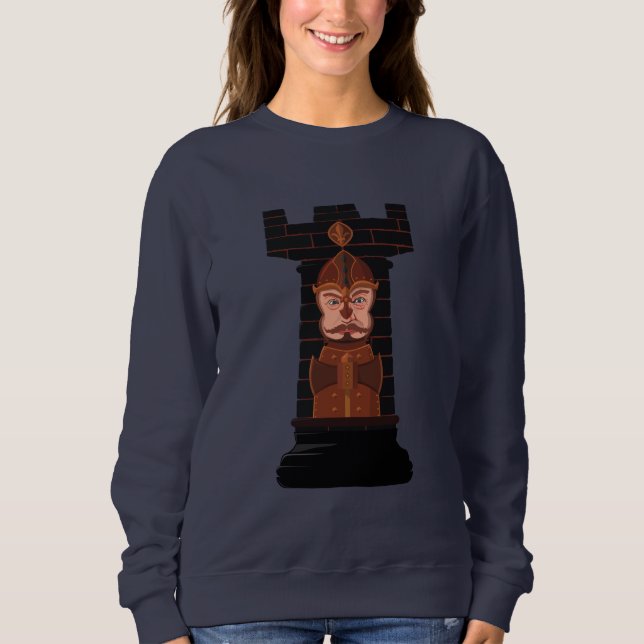 Black Chess Rook Sweatshirt (Front)