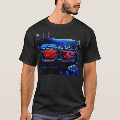 Black Chevrolet Camaro ZL1 Tail Lights and Decal T_Shirt