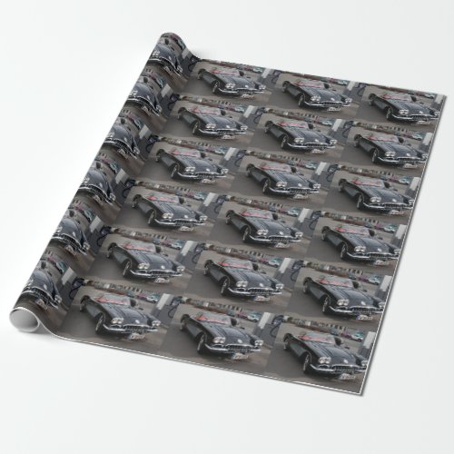 Black Chevrolet Corvette Stingray Wrapping Paper
