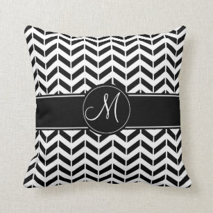 Black And White Chevron Pillows Decorative Throw Pillows Zazzle