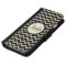 Black Chevron Silver Gold Faux Glitter Monogram