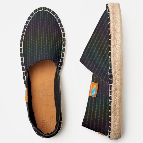 Black Chic With Rainbow Accents Espadrilles