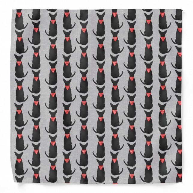 Black Chihuahua Bandana (Front)