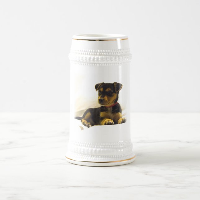 Black Chihuahua Beer Stein (Center)