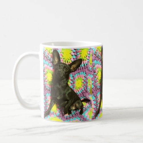 Black chihuahua coffee mug