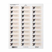 Black Chihuahua Dog Personalized Address Label (Full Sheet)
