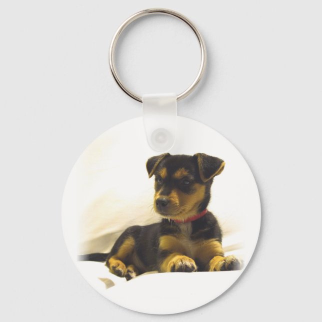 Black Chihuahua Keychain (Front)