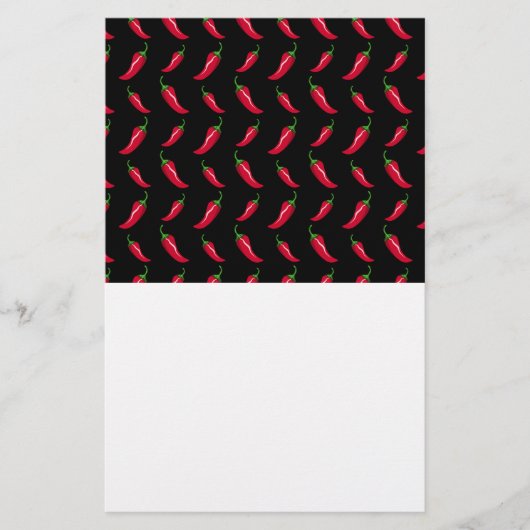 Black chili peppers pattern (Front)
