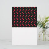 Black chili peppers pattern (Standing Front)