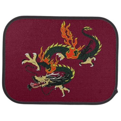 Black Chinese Dragon Car Mats Zazzle