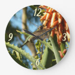 Black-Chinned Hummingbird in Flight Large Clock