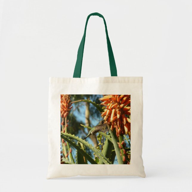 Black-Chinned Hummingbird in Flight Tote Bag (Front)