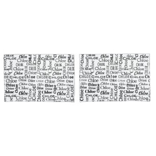 Black CHLOE Name On White Pillow Case