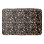 Black Chocolate Brown Bronze Leopard Print         Bath Mat at Zazzle