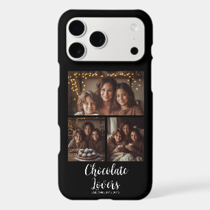 Black Chocolate Lovers Established 3 Photo Script iPhone 17 Pro Max Case