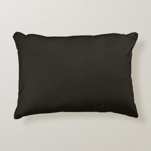 Black chocolate solid color  accent pillow