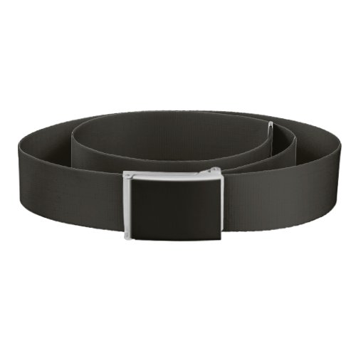 Black chocolate solid color 	 belt