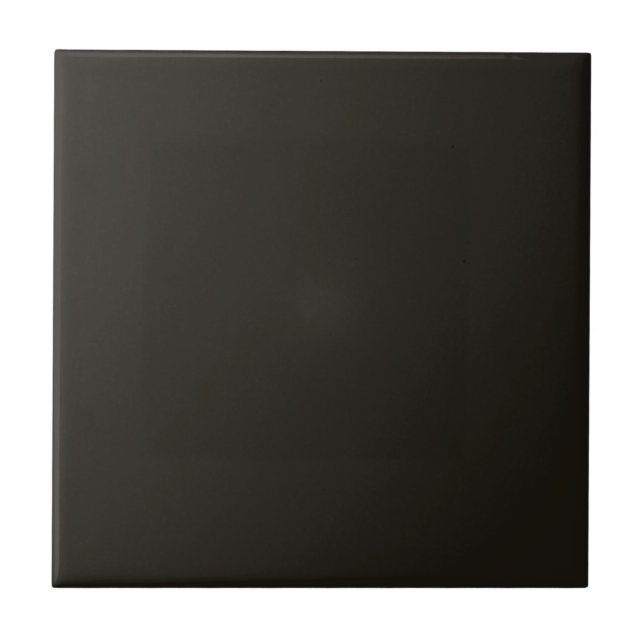Black Chocolate Solid Color Ceramic Tile (Front)