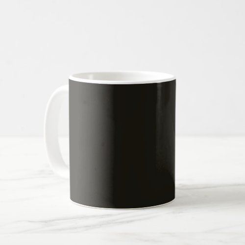 Black chocolate solid color  coffee mug