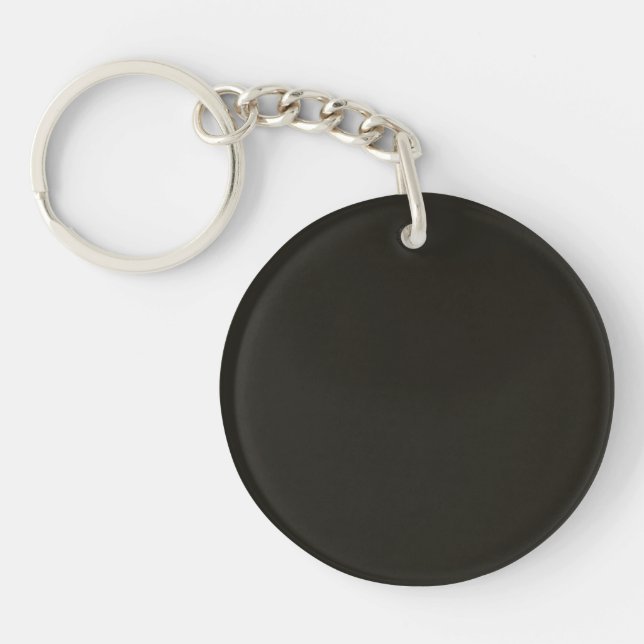 Black chocolate (solid color) 	 keychain (Front)