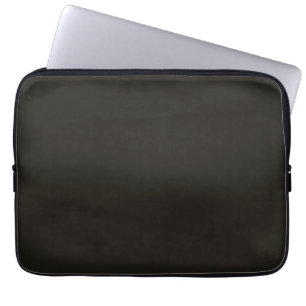 Black Chocolate Solid Color Laptop Sleeve