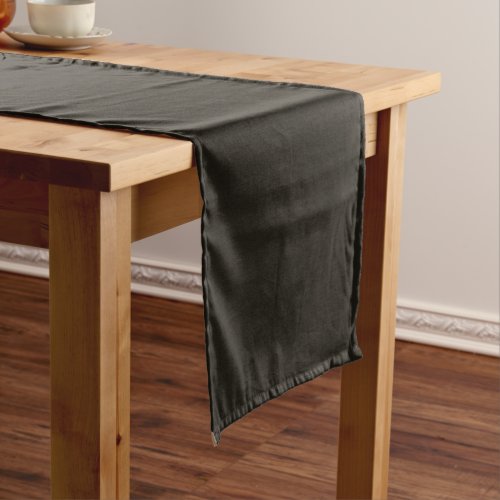 Black Chocolate Solid Color Short Table Runner