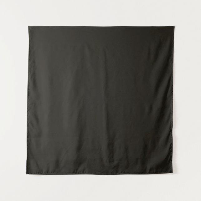 Black Chocolate Solid Color Tapestry (Front)
