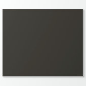 Black Chocolate Solid Color Wrapping Paper (Flat)