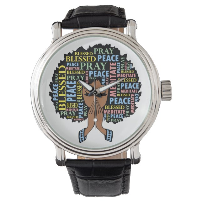 Black Christian Woman Melanin Women Pray Watch (Front)