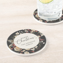 Black Christmas Coaster