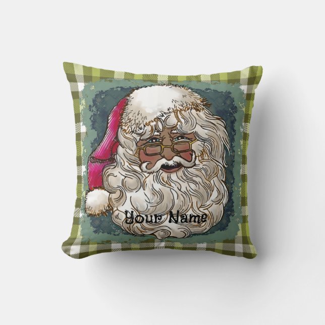Black Christmas Santa pillows (Front)