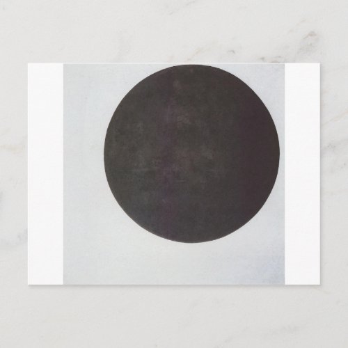 Black Circle by Kazimir Malevich Postcard